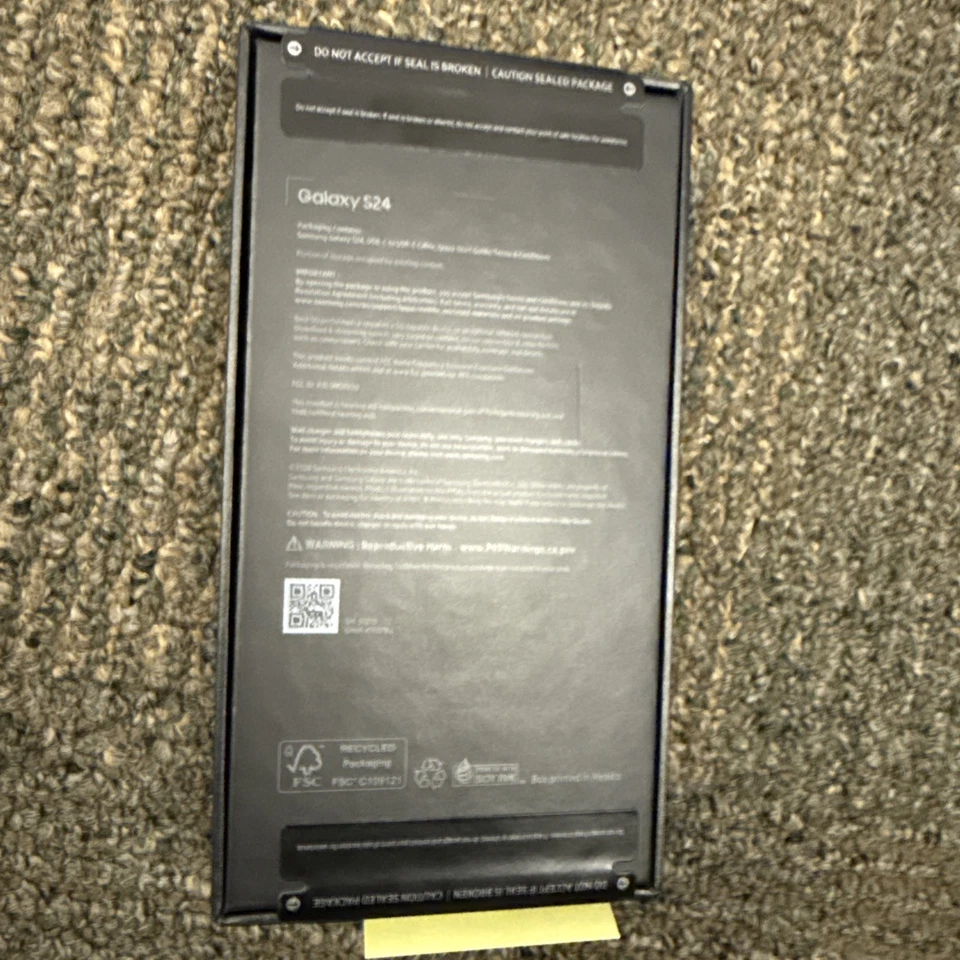 NEW SEALED SAMSUNG GALAXY S24 128GB - SM-S921U ONYX BLACK Verizon - Smartphone - Image 2 of 3