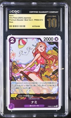 PSA 10 ナミ　PRB02-012 Nami PRB02-012 Premium Booster: Best Vol.2 One Piece Japanese CGC