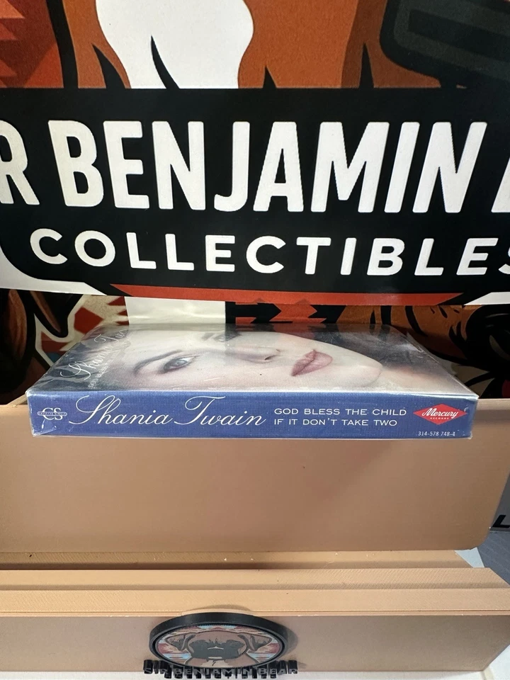 RARE Shania Twain God Bless The Child / If It Don't Take Two Cassette NEW SEALED - Image 3 of 4