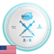 Yikun Twin Swords Understable Distance Driver Pro Worlds 2025 LE Blue 170-176g