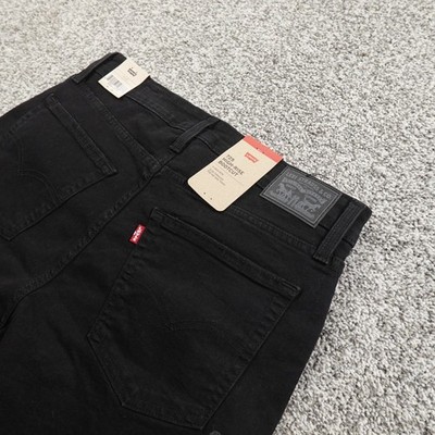 NEW Levis Jeans Womens 31 Black Denim Pants 725 High Rise Boot Western Stretch