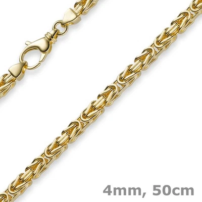 Königskette - 18 Karat / 750 Gelbgold - 4mm / 50cm - Wert: 12000€ - Bild 1 von 2