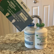 Vintage Varivax Merck Pharmaceutical Promo Combination Lock W/ Combination