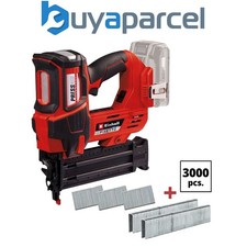 Einhell Power X-Change 18v Cordless Nailer FIXETTO Brad Nail Gun + 3500 Staples