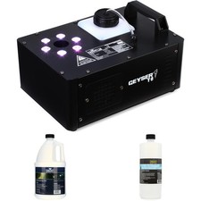 Chauvet DJ Geyser T6 RGB Illuminated Vertical Fog Machine Essentials Bundle