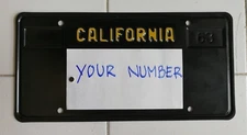 REPLICAS....1963 CALIFORNIA License Plates  (pair) , EXPIRED DECADES AGO