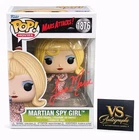 Funko Pop Movies Mars Attacks Martian Spy Girl #1876 Signed Lisa Marie Autograph
