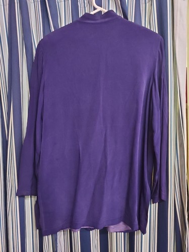 VINTAGE SHOMI SEIDE LILA JACKE GRÖSSE 12 - Bild 7 von 9