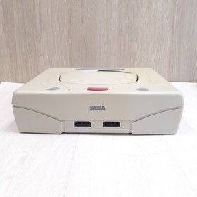 Sega Saturn console with Hori Fighting Stick, Virtua Gun & 3 Games Japan White