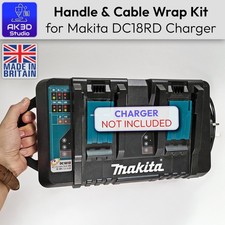 Handle & Cable Wrap Kit for Makita DC18RD 18V Dual Battery Charger