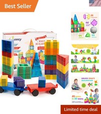 Magnetic 3D Building Blocks Set - 120 Pieces for Developing Young Minds