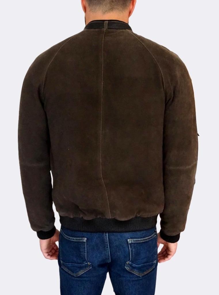 BNWT Emporio Armani Brown Leather Jacket Medium EU48 RRP £1150 Cafe Racer image 3