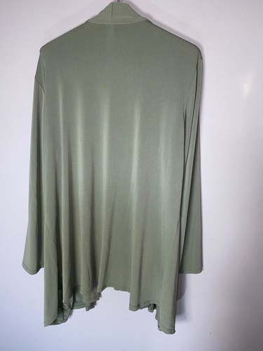 cardigan marla wynne vert sauge drop devant longue ligne poches taille 2XL UK 18 QVC - Photo 5/5
