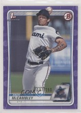 2020 Bowman Draft Purple Border 197/250 Zach McCambley #BD-112 4z8