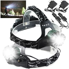 Rechargeable 990000LM LED Super Bright Headlamp Tactical Head Lamp Light Torch