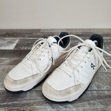 On The Roger Clubhouse Men's 9.5 White Ivory Evergreen 3MF10542924