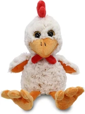 Dollibu Plush Rooster Stuffed Animal - Soft Plush Huggable Sitting Yellow Rooste