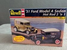 Revell 1931 Ford Model A Sedan Hot Rod 2in1 - 1:25 Scale - Factory Sealed! E