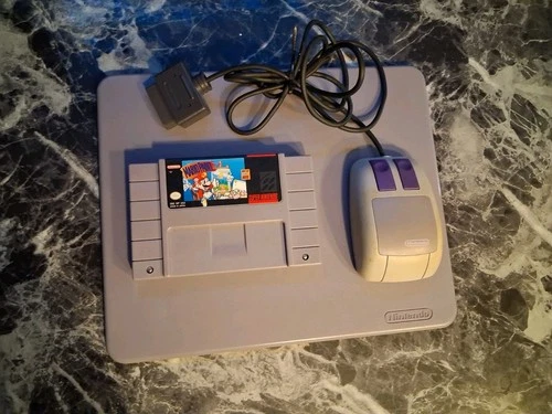 New ListingMario Paint SNES W/ Mouse SNES Authentic Tested Contacts Cleaned