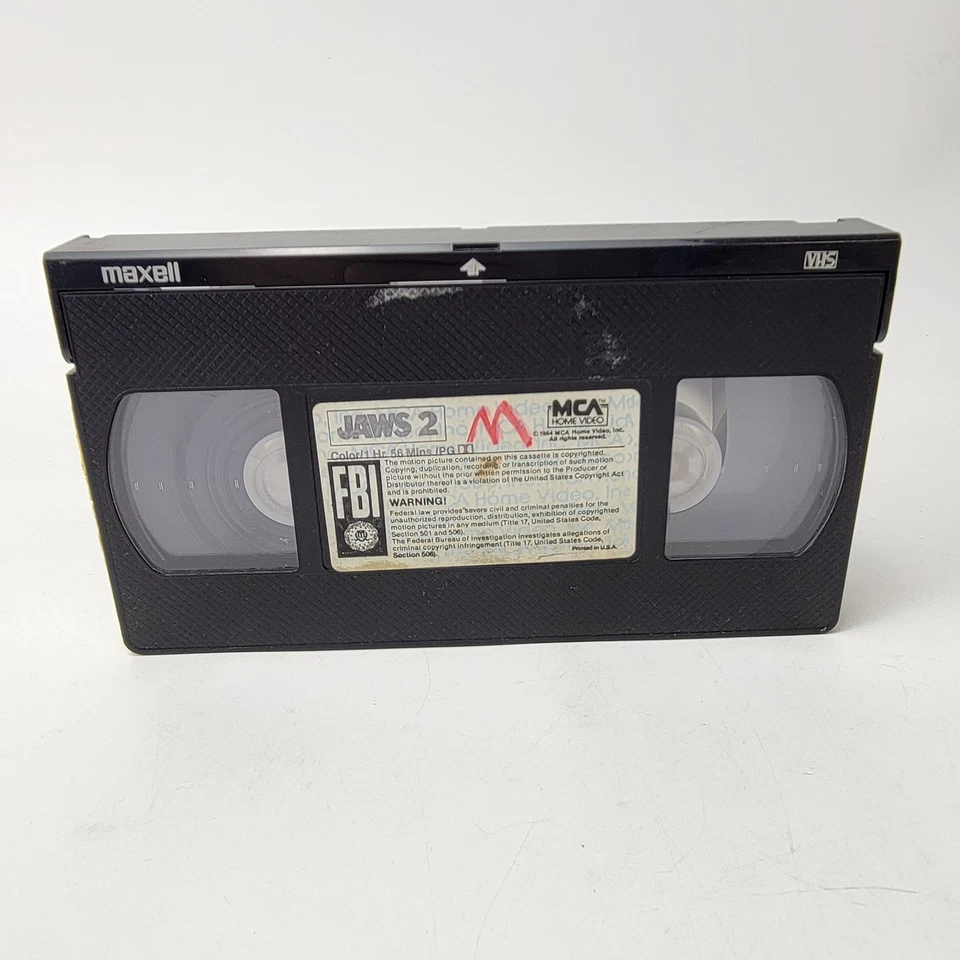 Jaws VHS 1975, 1983 Early MCA Release - Image 2 of 4