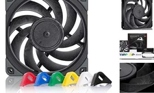  NF-A12x25 PWM chromax.Black.swap, Premium Quiet Fan, 4-Pin (120mm, Black) 