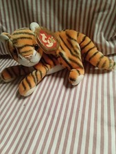 2000 Ty Beanie Babies - India - 7" Plush Stuffed Tiger - New With tag protector 