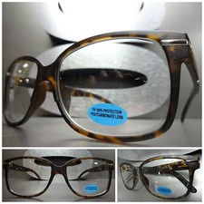 CLASSIC VINTAGE RETRO Style Clear Lens EYE GLASSES Matte Tortoise Fashion Frame