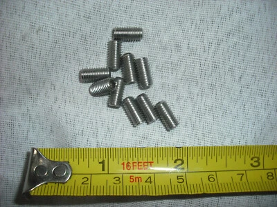 AMPSTACK 10x M5 x 10mm stainless steel grub screw hex allen lock worm adjusting set