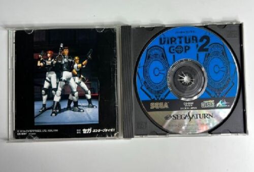 Sega Saturn Virtua Gun w/ Virtua Cop 1 & 2, House of the Dead 3Soft Set Used - Picture 10 of 13