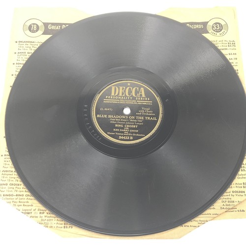 Bing Crosby A Fella With an Umbrella 78 NICE Blue Shadows on Trail Decca 24433 - 第 1/4 張圖片