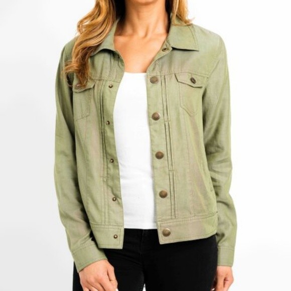 tahari green jacket