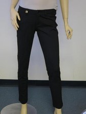 Love Moschino Black Skinny Trouser Pants Ankle Length Straight Fit Low Legging