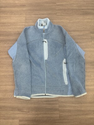 VTG Patagonia R2 Regulator Zip Fleece Polartec Jacket Women s Medium Light Blue