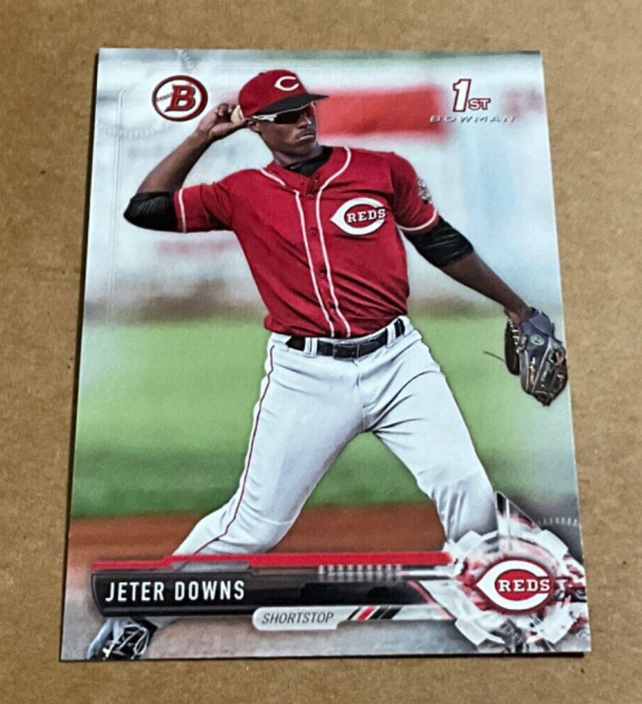 2017 Bowman Draft # BD-6 Jeter Downs 1st Bowman Cincinnati Reds Baseball Card