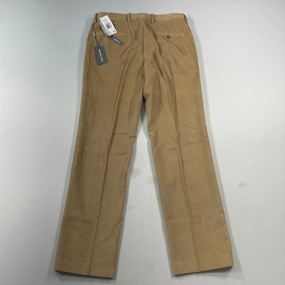 Pantalones de pana Michael Kors para hombre 31x30 bronceado camel ajuste moderno algodón Foto 3 de 4