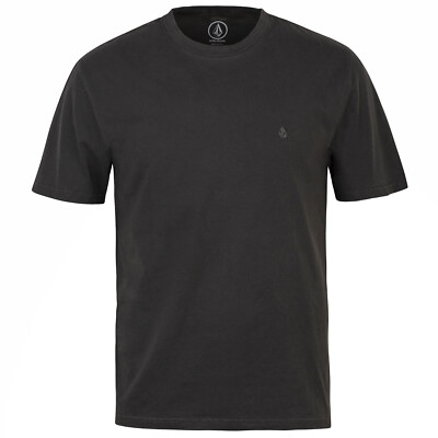 Volcom Solid Stone EMB T-Shirt black - Volcom Shirt mit Stone Logo