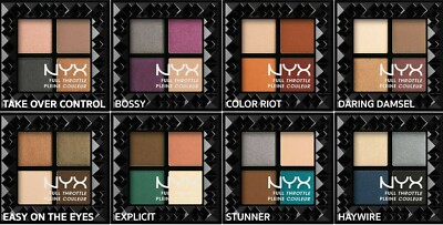 NYX Cosmetics Full Throttle Shadow Palette Explicit Brand New Choose your Shade