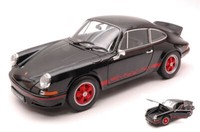 Welly 1/18 Porsche 911 Carrera Rs 1973 Schwarz/Rot Statisches Modell Diecast