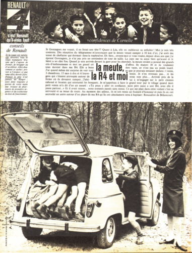 PUB   RENAULT " RENAULT 4L  "  1964    ( 6 ) - Afbeelding 1 van 1