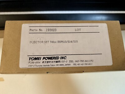 TOMEI JAPAN INJECTOR SET 740cc NISSAN SILVIA 180SX S14 S15 RPS13