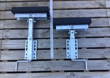 2x Kurbelstütze mit Langauflage aus Polyurethan 330x119mm, Bootsauflage Trailer