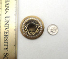 14K Solid Yellow Gold Brown Smokey Topaz Pearl Brooch Pin [PI 5] — photo 4