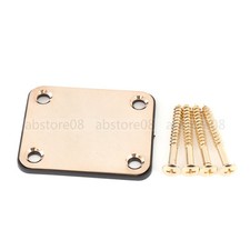 Neck Plate w/ Screws Fits Fender Strat Tele high quality guitar parts Gold