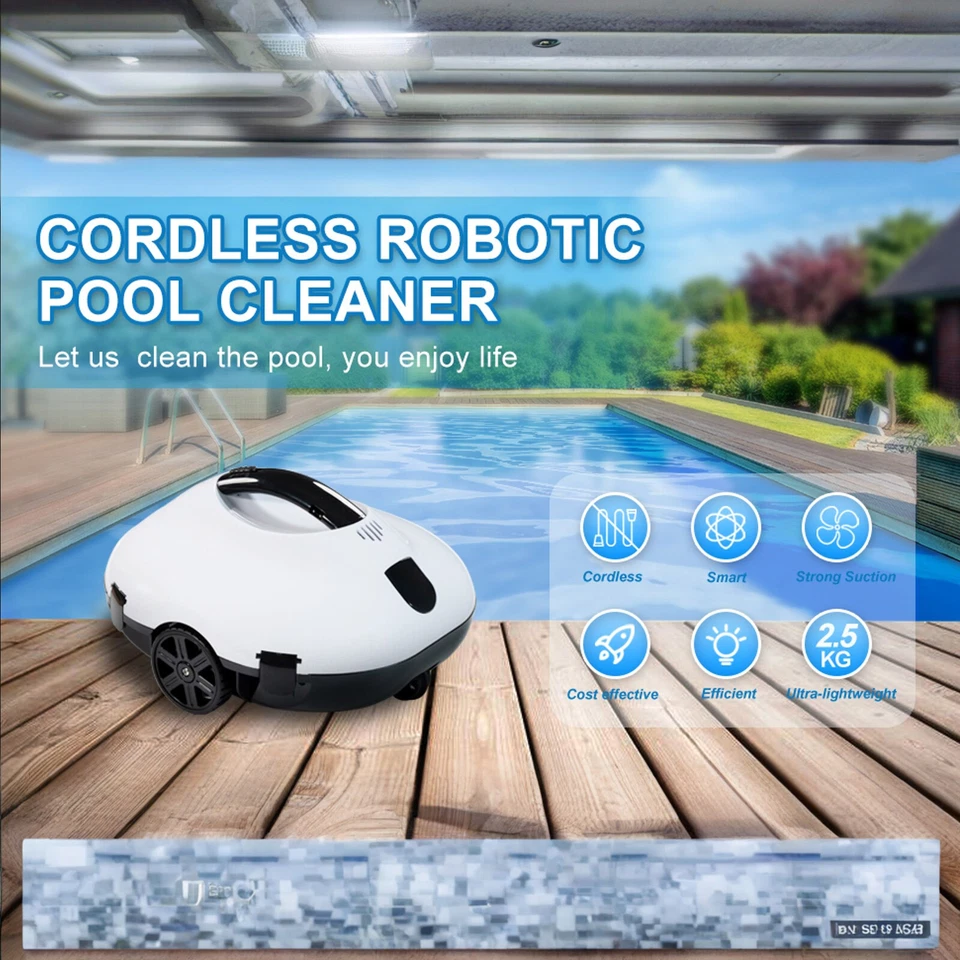 Cordless Robotic Automatic Pool Cleaner Vacuum - Image 3 of 4