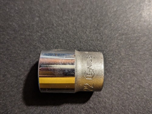 22mm Shallow Socket - 1/2 Drive - Genius - 433822 - Picture 2 of 9