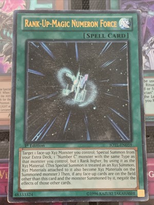 Yugioh Card TCG Rank-Up-Magic Numeron Force JOTL-EN059 Ultimate Rare 1st Ed VLP