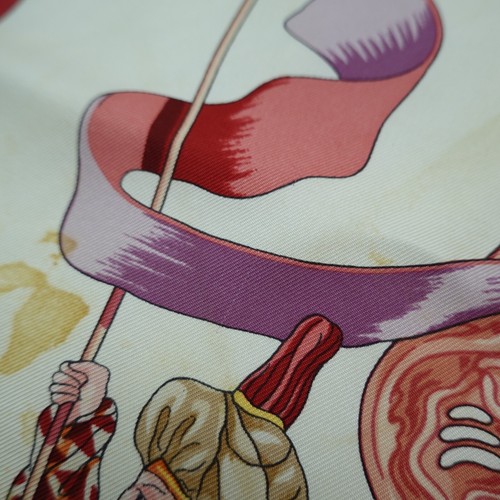 HERMES Paris Turqueries by J.-Christophe Donnadieu Silk Scarf Scarves 35" 90cm - Picture 16 of 16