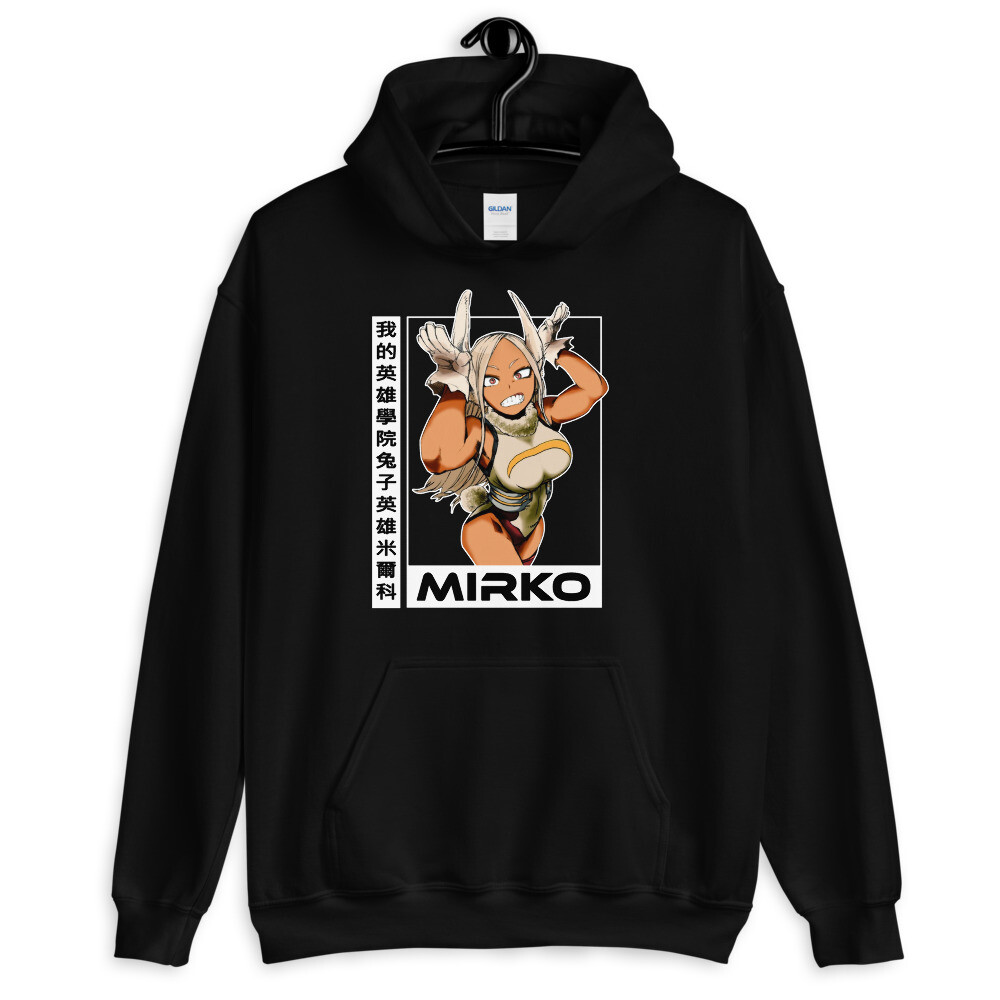 Sudadera con capucha unisex Rabbit Hero Mirko Rumi Usagiyama Miruko BNHA MHA My Hero Academia