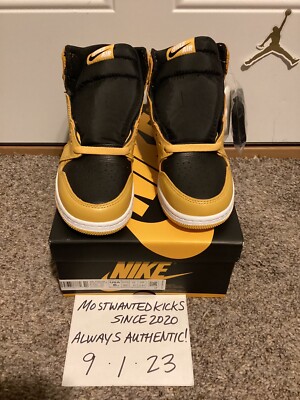 DS 2021 Nike Air Jordan Retro 1 OG High Pollen GS Sz 6Y/Women's Sz