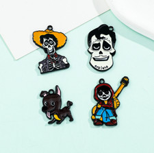 Lot 40 PCS cartoon mix Enamel Charms Metal Pendants DIY Jewelry